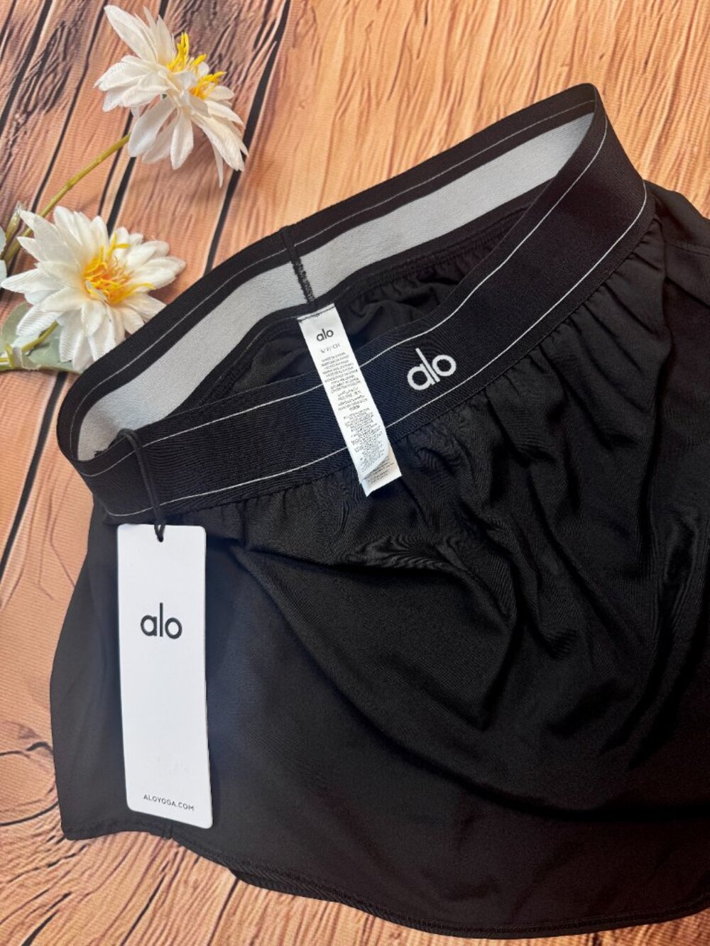 😍ALO Yoga Match Point Tennis Skirt🏆 Minimal Black Skort-NWT - Picture 5 of 8